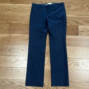 Women’s Banana Republic Blue Pin Striped Stretch Slacks Size Petite 2P